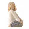 Statuette Willow Tree : Fille A Genoux 7.5 Cm - Joyful child