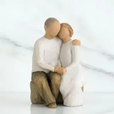 Statuette Willow Tree : Couple Assis 15 Cm - Anniversary