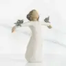 Statuette Willow Tree : Fille Avec 3 Oiseaux 14 Cm - Happiness