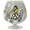 Kaarsenhouder In Glas Mees 14 Cm