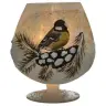 Kaarsenhouder In Glas Mees 14 Cm