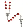 Jewel Pink Scented Rosary St. Rita