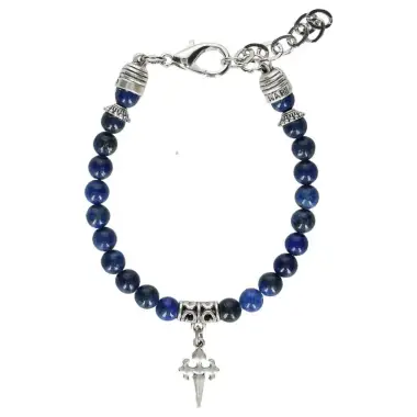 Bracelet St Jacques de Compostelle - Pierres assorties