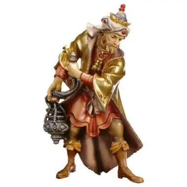 Houtsnijwerk Koning Balthasar 10 Cm / Gekleurd