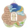 Cloud angel with carved wood 12 cm Waar ik ook bin box