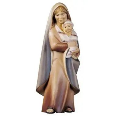 Herderin Met Baby : houtsnijwerk kerstgroep Komet 12 cm