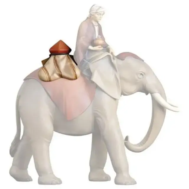 Zadel oor Olifant : houtsnijwerk kerstgroep Komet 12 cm