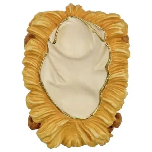 Houtsnijwerk Wiege 12 Cm/Gekleurd
