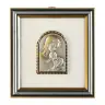 Kader 12 X 11 Cm Moeder + Kind Zilver Plaatje