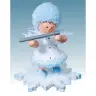 Flocon De Neige-Bois 5.7 Cm Avec Flûte