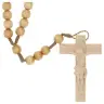 Rosary rope Wood Beige L35 cm