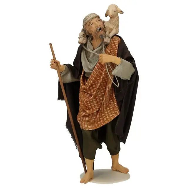 Crèche de Noël Heide Hannah : Berger/Agneau 20 Cm Couleur