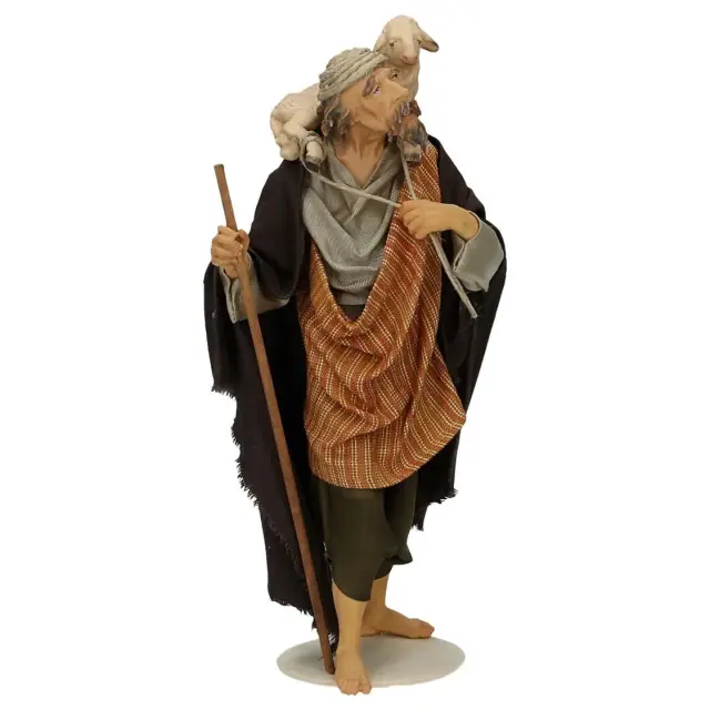 Crèche de Noël Heide Hannah : Berger/Agneau 20 Cm Couleur