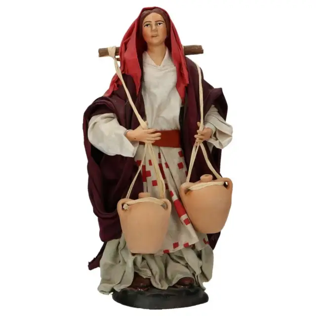 Santon Napolitain 22 Cm Femme Aux Cruches
