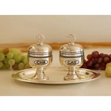 Set For Holy oil 2 Bulbs Cat / Chr Silver