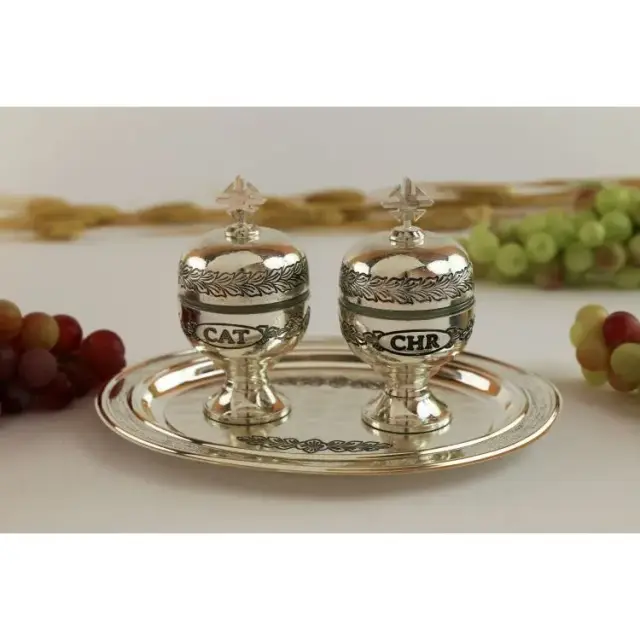 Set For Holy oil 2 Bulbs Cat / Chr Silver