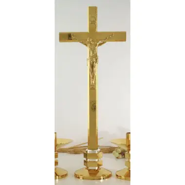 Croix Sur Base H 50 Cm Bi-Couleur