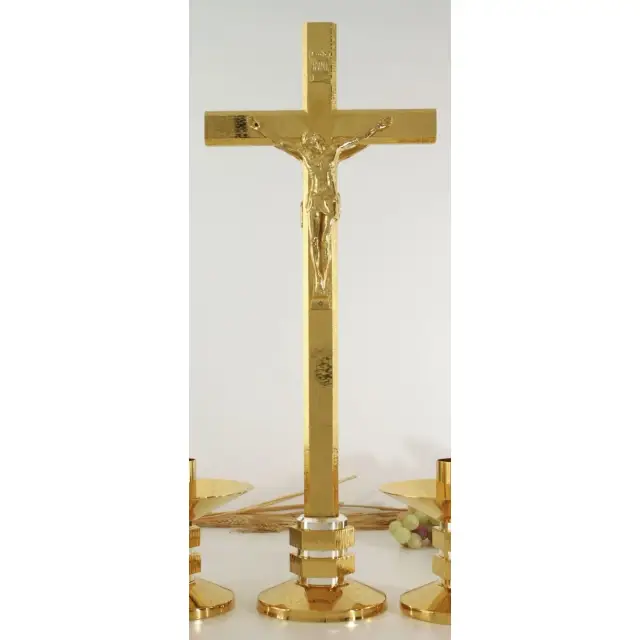 Croix Sur Base H 50 Cm Bi-Couleur