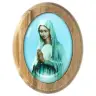 Médaille Aimantée Vierge priante Bois d'olivier