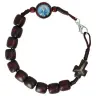 Armband op koord Donker Hout Wonderbare