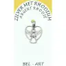 Pendentif Ange en argent rhodié