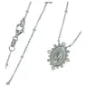 Chaine + médaille Miraculeuse en argent rhodié