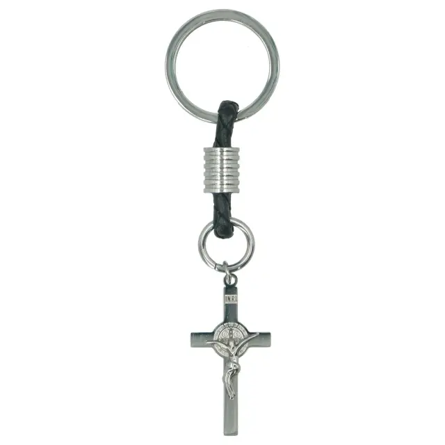 Porte-Clefs - Croix St Benoît - Acier
