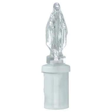 Cemetery lamp praying Lady with 2 AA batteries included