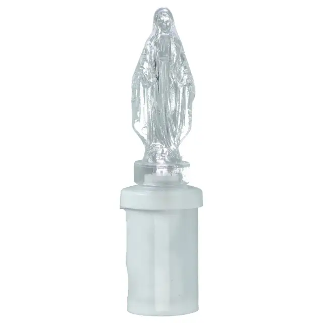 Cemetery lamp praying Lady with 2 AA batteries included