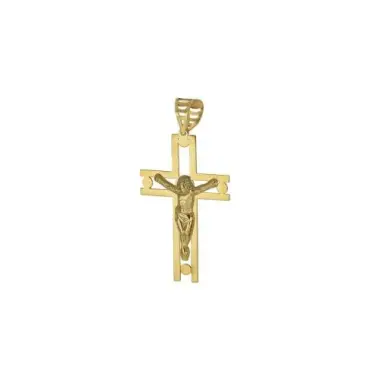 Croix or 9 carats 30 mm 0.9 gr