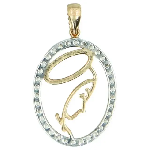 Medaille Onze Lieve vrouw 9 karaats goud 1,7 g 19 mm