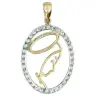 Medaille Onze Lieve vrouw 9 karaats goud 1,7 g 19 mm