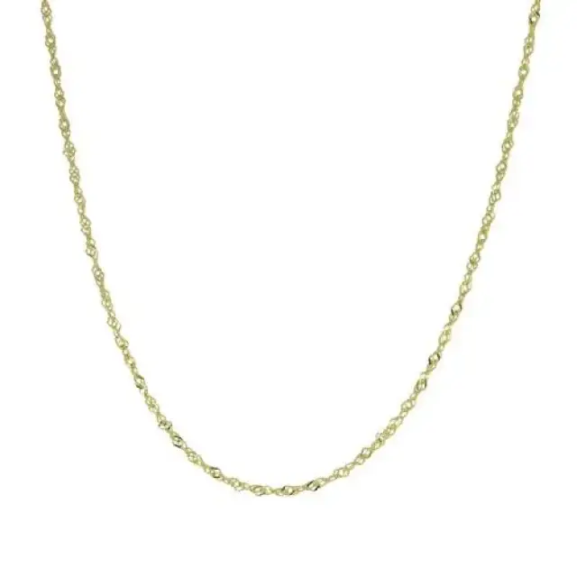 Chaine en or 9 carats 40cm + 5 0.9gr