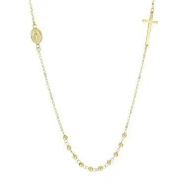 9-carat gold rosary necklace, 50 cm + 5 cm 3.20 gr