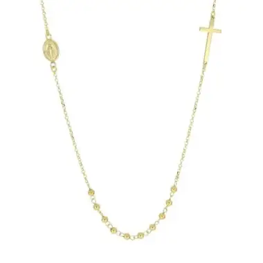 Collier chapelet or 9 carats 50 cm +5 cm 3.20 gr