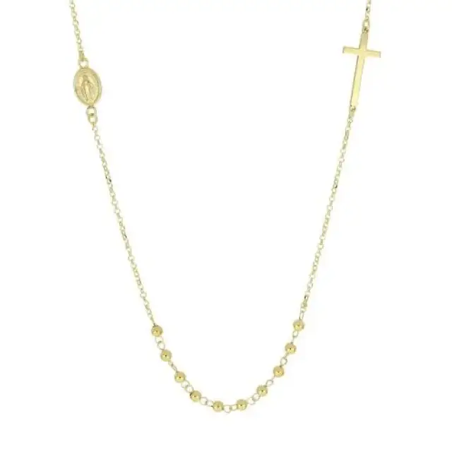 Collier chapelet or 9 carats 50 cm +5 cm 3.20 gr