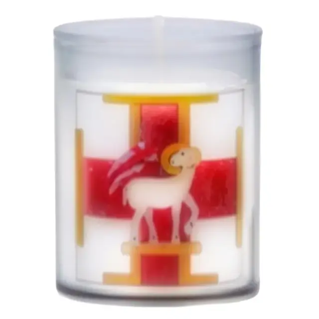 Paaskaarsje - Ecce Agnus Dei - 65 x 50 mm