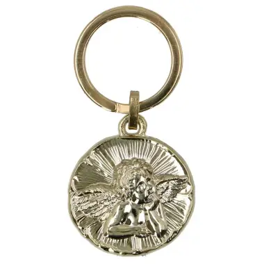 Porte-Clefs Ange Métal doré 35 mm
