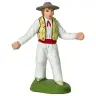 Santon Carbonel (N°2) Sujet homme farandole/gillet jaune