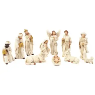 Kerstgroep van 11 figuren - 12 cm