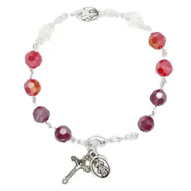 Bracelet surchaine avec médaille de la Divine Miséricorde