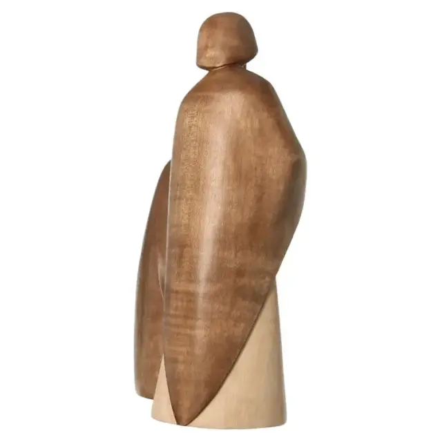 Sainte Famille de 23 cm en bois sculpté - Tons bois