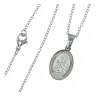 Adornment Steel Medal St Rita + chain 45 cm