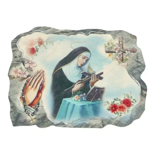 Plaque Magnétique Sainte Rita 7.5 cm x 5.5 cm