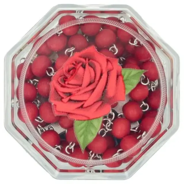 Kroontje Heilige Rita Rozengeur 6 mm met doos