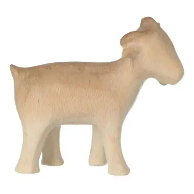 Chèvre : crèche de Noël en bois Aram pour 10 cm