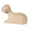 Mouton couché : crèche de Noël en bois Aram pour 10 cm