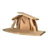Etable vide en bois pour crèche de Noël 48 x 22 x 22 cm