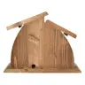 Etable vide en bois pour crèche de Noël - 24 x 12 x 19 cm