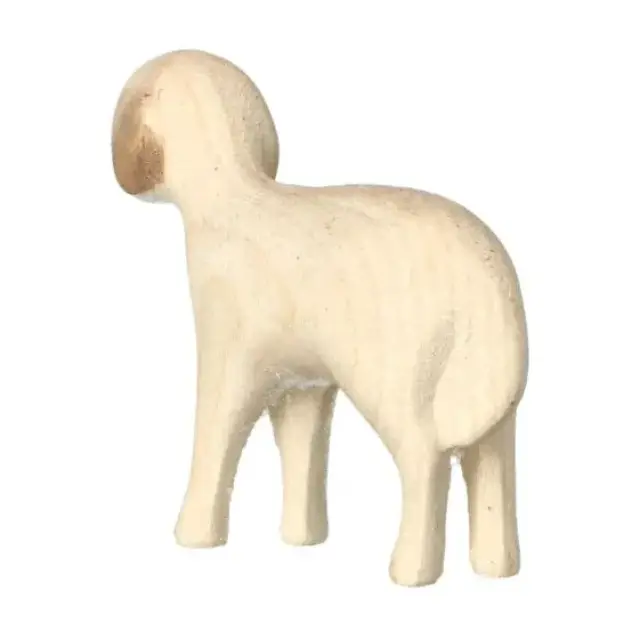 Mouton debout : crèche de Noël en bois Aram pour 10 cm